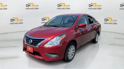 Red 2019 Nissan Versa SV Sedan 4D for sale in Elkridge, MD