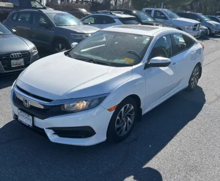 White 2018 Honda Civic EX Sedan 4D for sale in Elkridge, MD