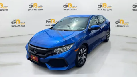 Blue 2018 Honda Civic LX Hatchback 4D for sale in Elkridge, MD