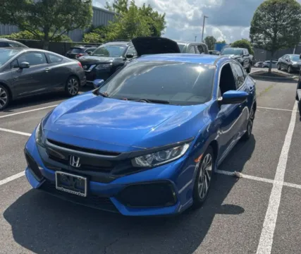 Blue 2018 Honda Civic LX Hatchback 4D for sale in Elkridge, MD