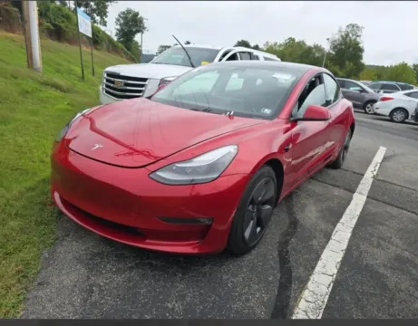 Red 2021 Tesla Model 3 Long Range Sedan 4D for sale in Elkridge, MD