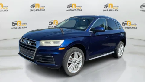 Blue 2018 Audi Q5 Premium Plus Sport Utility 4D for sale in Elkridge, MD