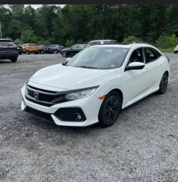 White 2018 Honda Civic EX-L w/Navigation Hatchback 4D for sale in Elkridge, MD