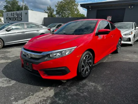 Red 2018 Honda Civic LX-P Coupe 2D for sale in Elkridge, MD