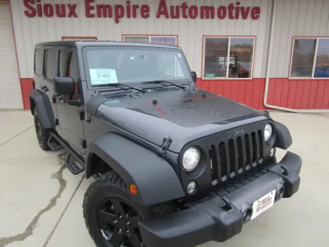 Gray 2017 JEEP WRANGLER Unlimited for sale in Tea, SD