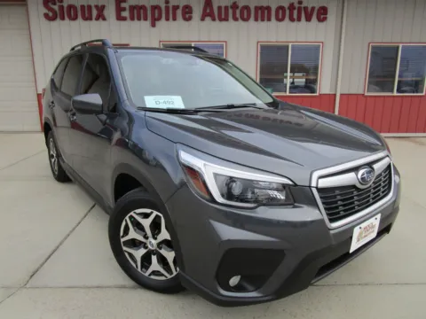 Gray 2021 SUBARU Forester Premium for sale in Tea, SD