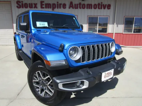 Blue 2024 JEEP WRANGLER Sahara for sale in Tea, SD