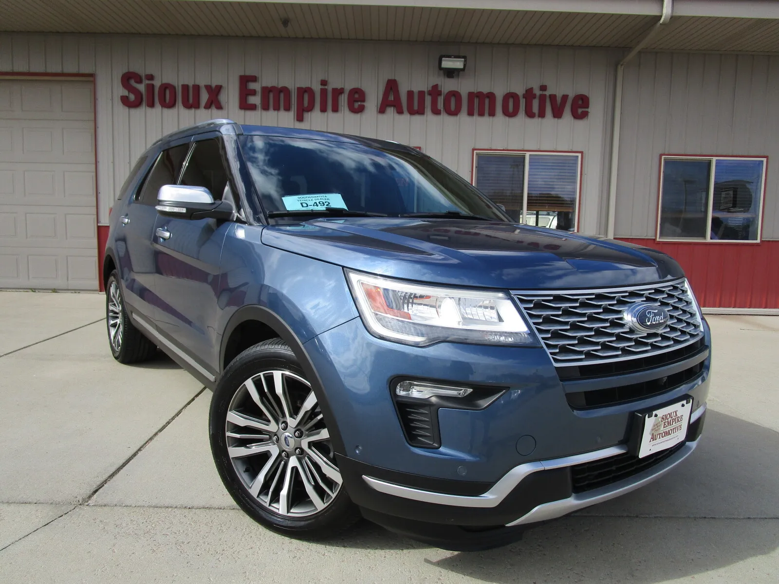 Blue 2018 FORD EXPLORER Platinum for sale in Tea, SD