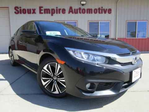 Black 2017 HONDA CIVIC EX-L for sale in Tea, SD