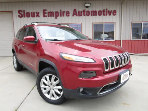 Red 2016 JEEP CHEROKEE Limited for sale in Tea, SD