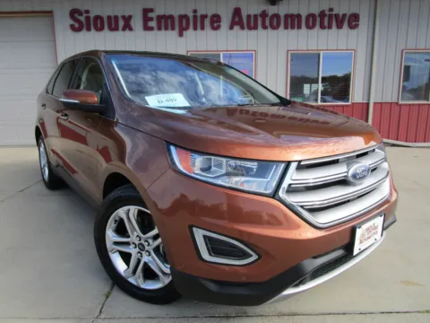 Orange 2017 FORD Edge Titanium for sale in Tea, SD