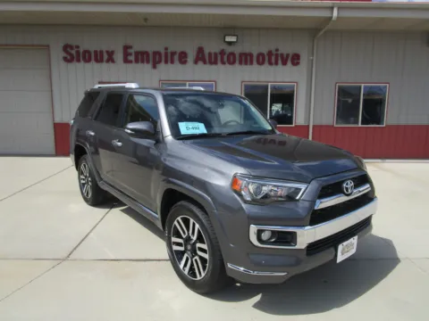 Gray 2016 TOYOTA 4RUNNER LIMITED for sale in Tea, SD