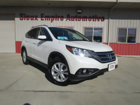 White 2012 HONDA CR-V EX-L for sale in Tea, SD