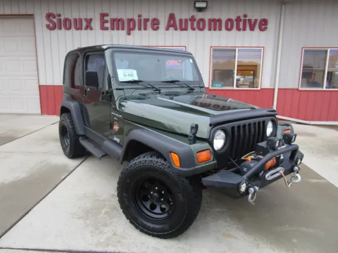 Green 1998 JEEP WRANGLER Sahara for sale in Tea, SD