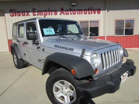 Silver 2010 JEEP WRANGLER Unlimited for sale in Tea, SD