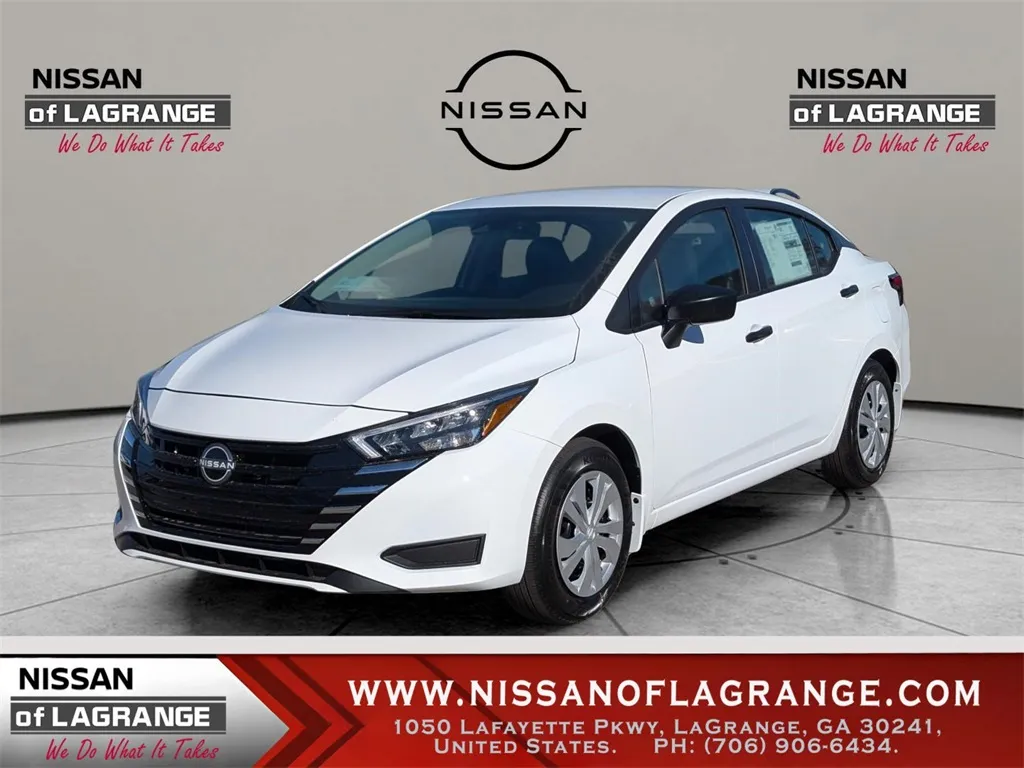 White 2025 Nissan Versa 1.6 S for sale in LaGrange, GA
