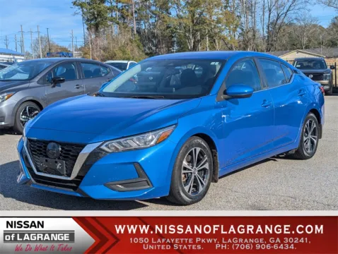 Blue 2022 Nissan Sentra SV for sale in LaGrange, GA