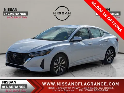 White 2025 Nissan Sentra SV for sale in LaGrange, GA