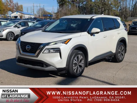 White 2021 Nissan Rogue SV for sale in LaGrange, GA