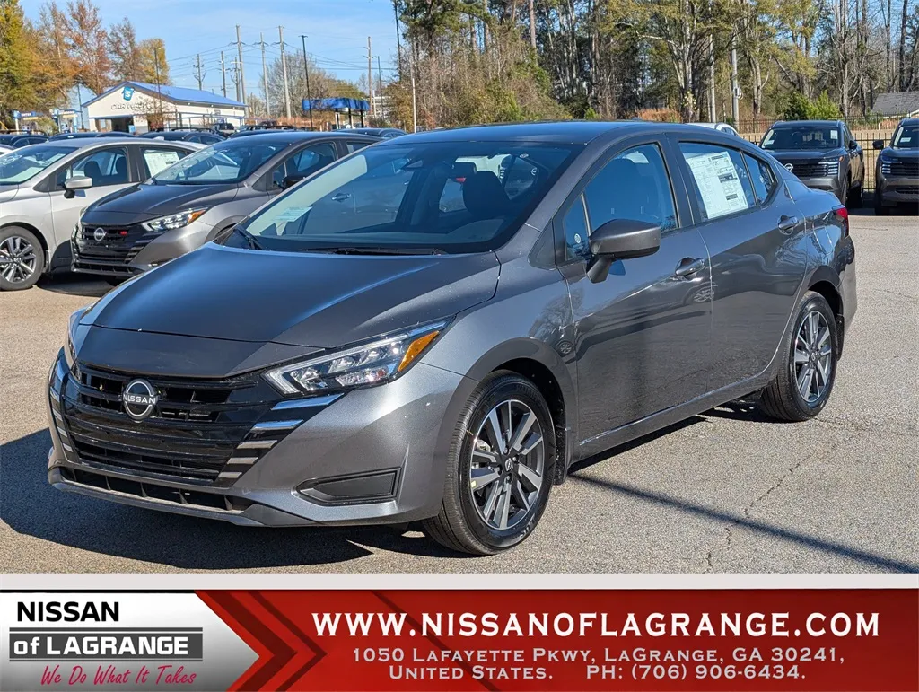 Gray 2025 Nissan Versa 1.6 SV for sale in LaGrange, GA