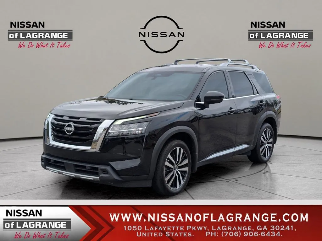 Black 2023 Nissan Pathfinder Platinum for sale in LaGrange, GA