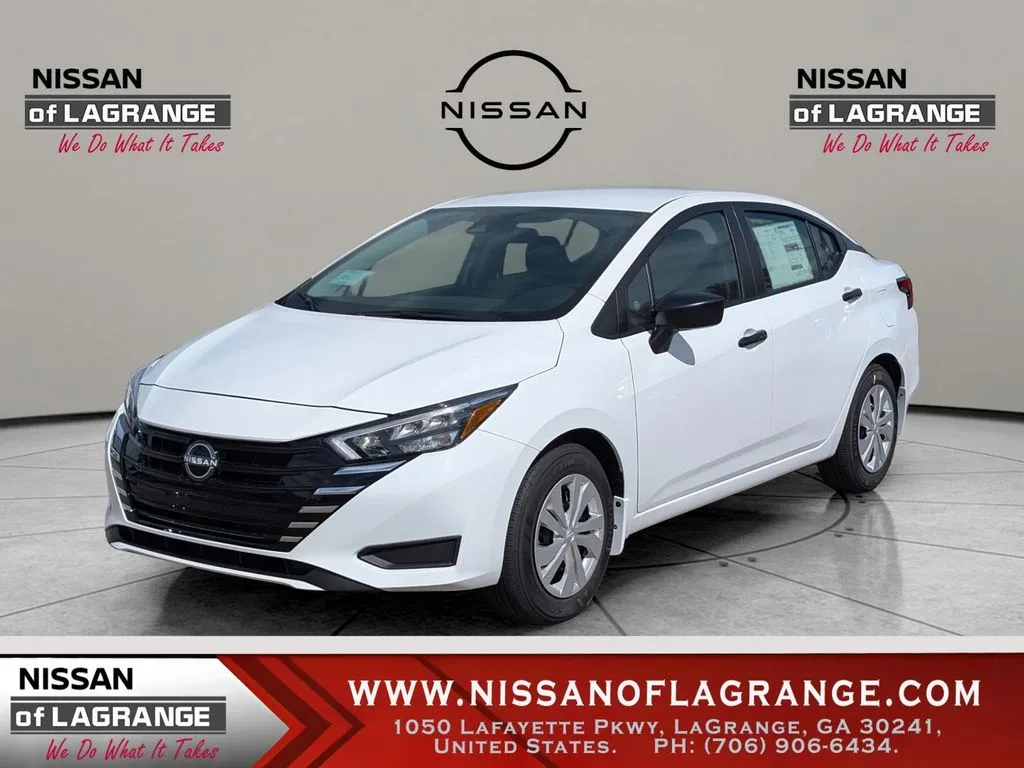 White 2025 Nissan Versa 1.6 S for sale in LaGrange, GA