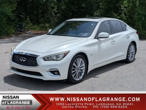 White 2019 INFINITI Q50 3.0t LUXE for sale in LaGrange, GA