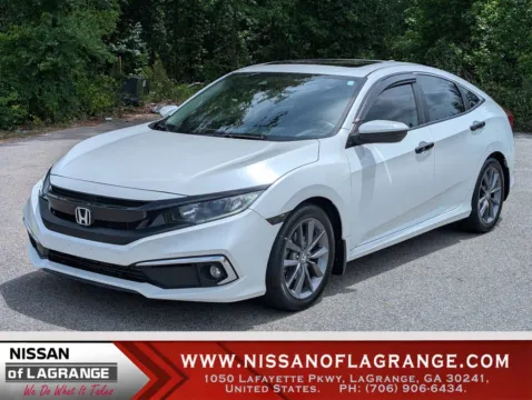 White 2019 Honda Civic EX-L for sale in LaGrange, GA