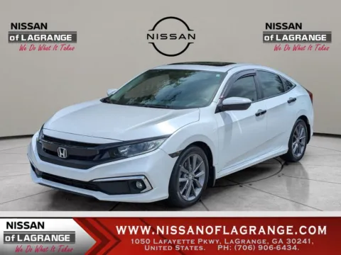 White 2019 Honda Civic EX-L for sale in LaGrange, GA