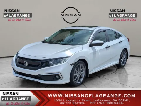 White 2019 Honda Civic EX-L for sale in LaGrange, GA