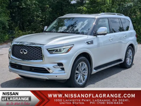 Silver 2021 INFINITI QX80 LUXE for sale in LaGrange, GA