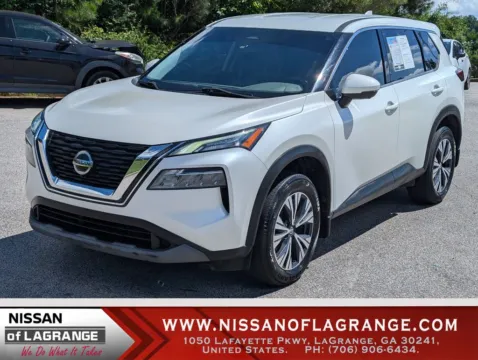 White 2021 Nissan Rogue SV for sale in LaGrange, GA