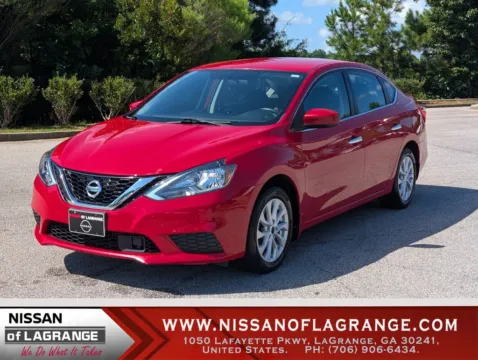 Red 2018 Nissan Sentra SV for sale in LaGrange, GA