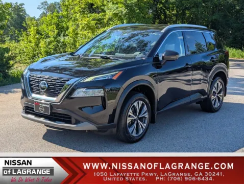 Black 2021 Nissan Rogue SV for sale in LaGrange, GA