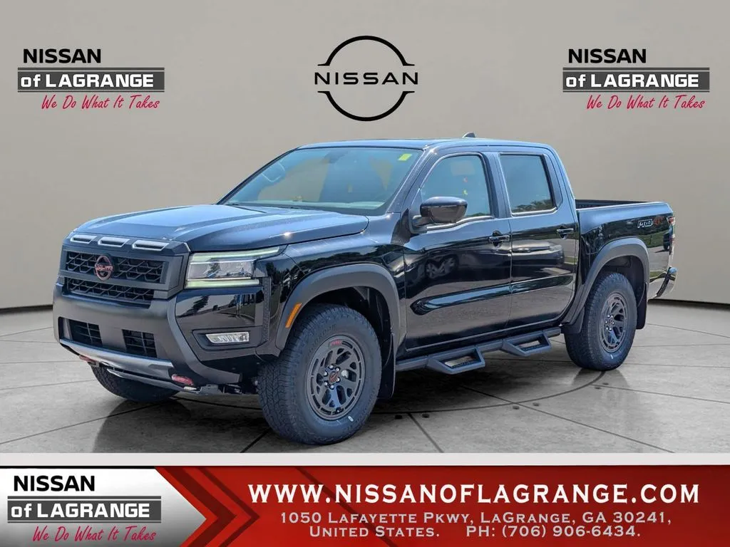 Black 2025 Nissan Frontier Crew Cab PRO-4X for sale in LaGrange, GA