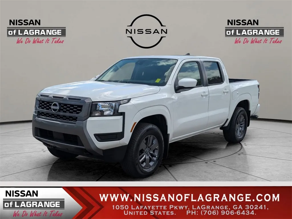 White 2025 Nissan Frontier Crew Cab SV for sale in LaGrange, GA
