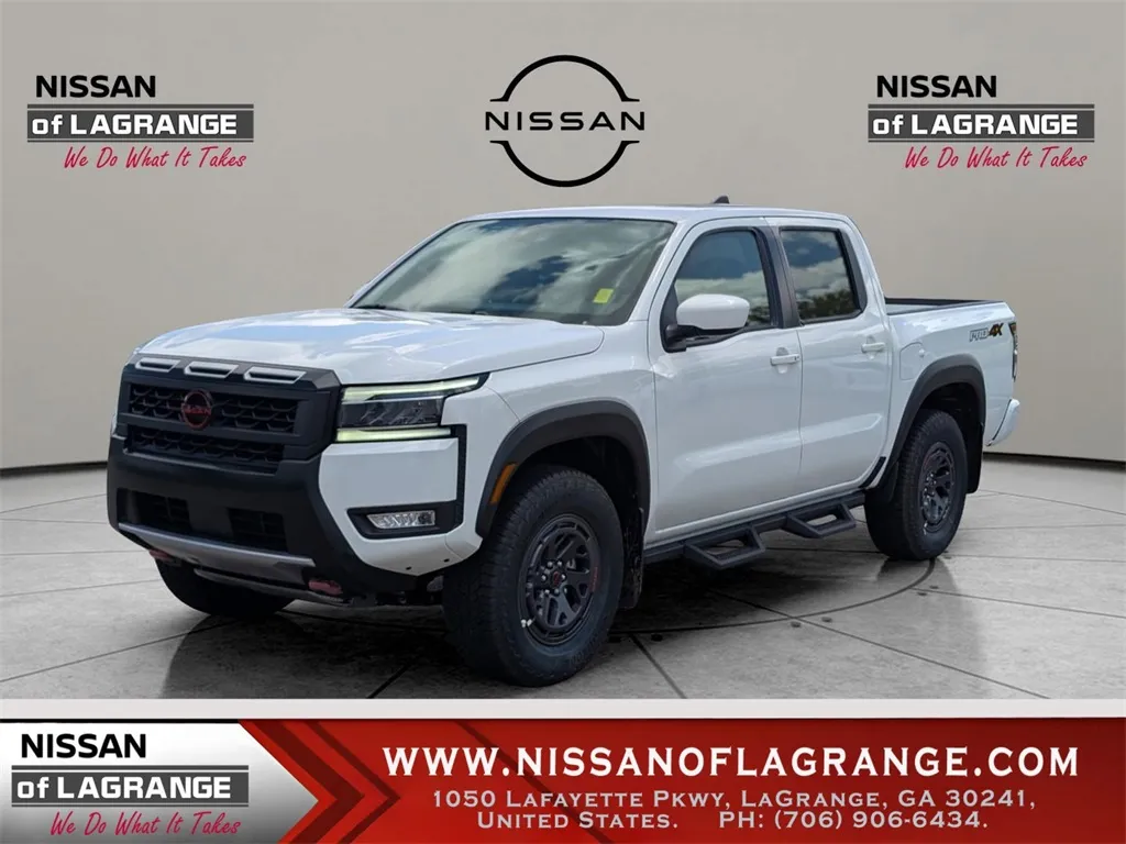 White 2025 Nissan Frontier Crew Cab PRO-4X for sale in LaGrange, GA
