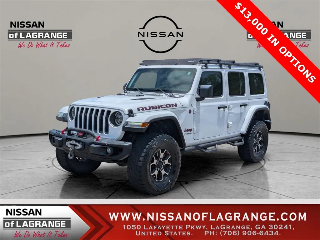 White 2018 Jeep Wrangler Unlimited Rubicon for sale in LaGrange, GA