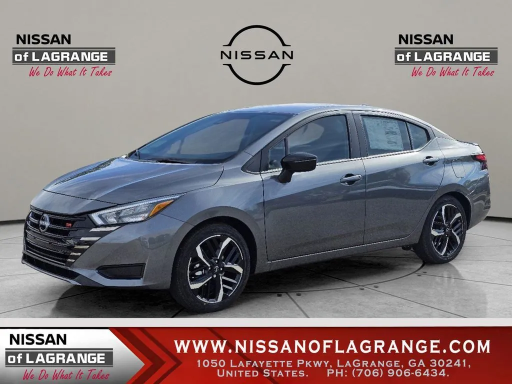 Gray 2025 Nissan Versa 1.6 SR for sale in LaGrange, GA