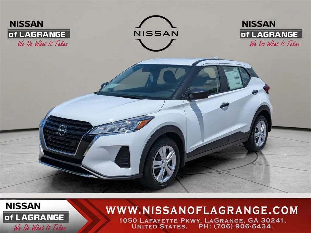 White 2025 Nissan Kicks Play S for sale in LaGrange, GA