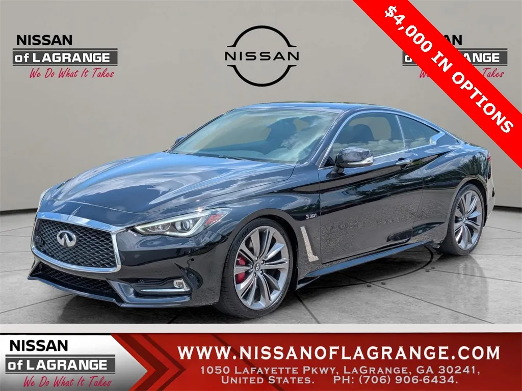 Black 2018 INFINITI Q60 Red Sport 400 for sale in LaGrange, GA