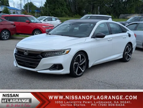White 2021 Honda Accord Sport for sale in LaGrange, GA