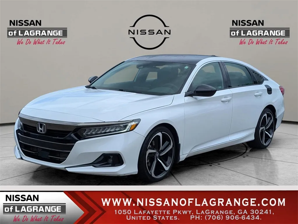 White 2021 Honda Accord Sport for sale in LaGrange, GA