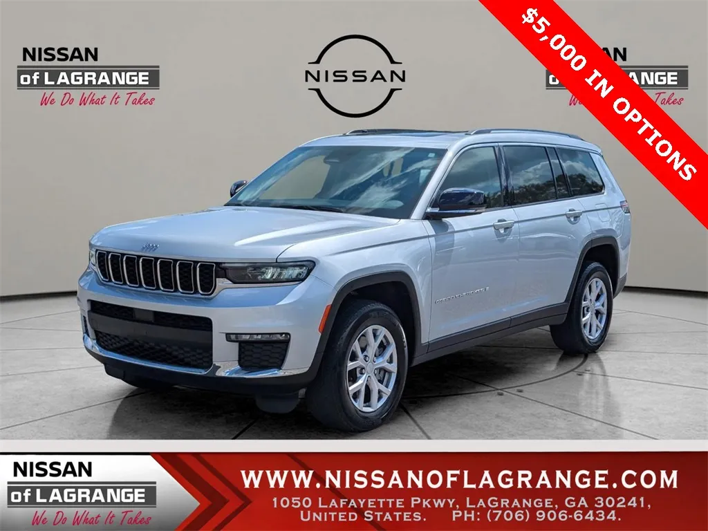 Silver 2022 Jeep Grand Cherokee L Limited for sale in LaGrange, GA