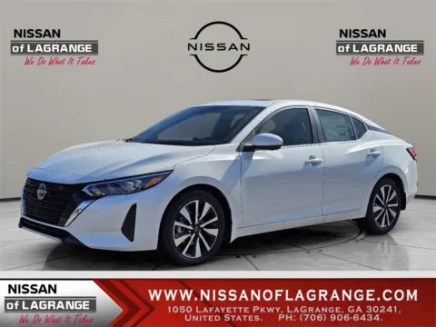White 2025 Nissan Sentra SV for sale in LaGrange, GA