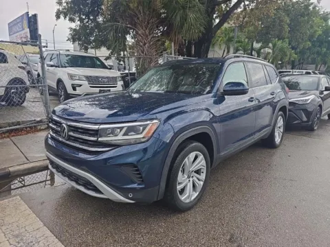 Blue 2021 Volkswagen Atlas 3.6L V6 SE w/Technology for sale in LaGrange, GA