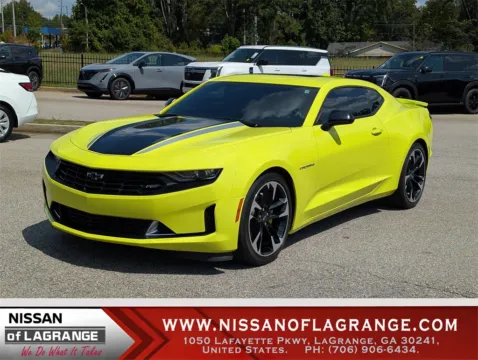 Yellow 2021 Chevrolet Camaro 3LT for sale in LaGrange, GA