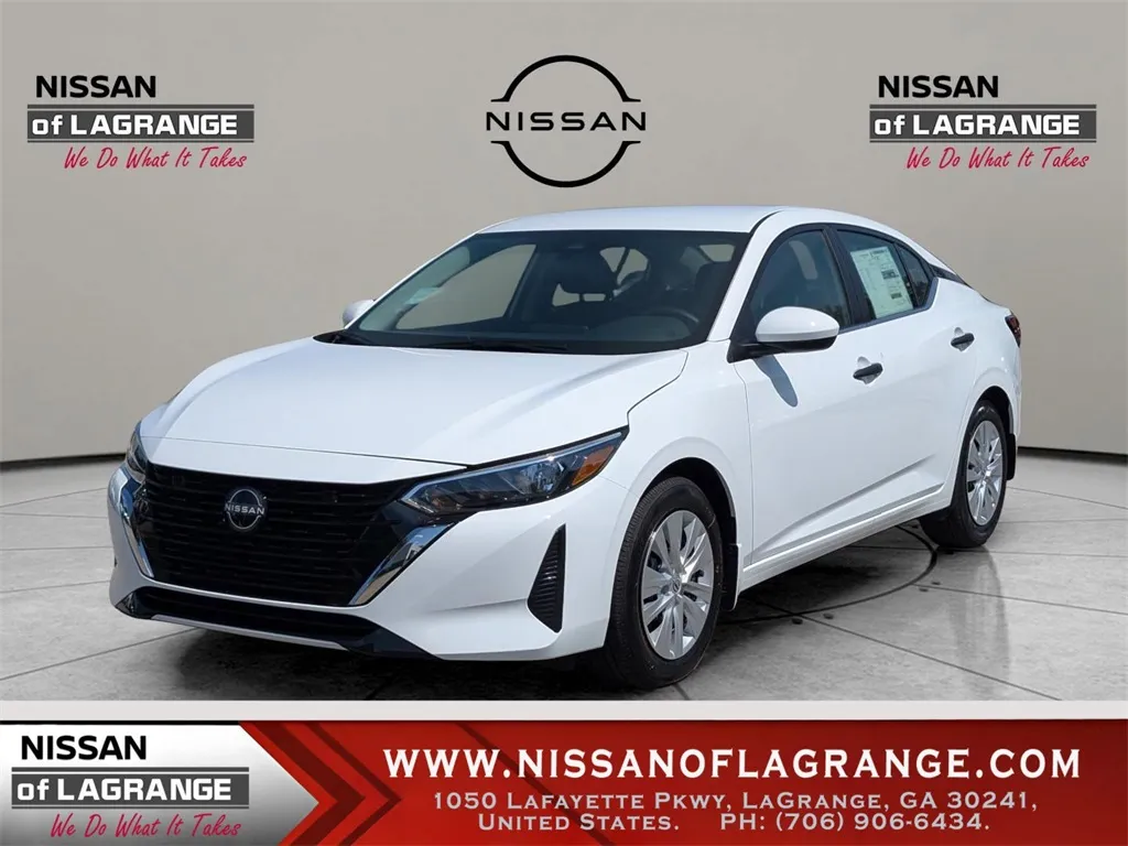 White 2025 Nissan Sentra S for sale in LaGrange, GA