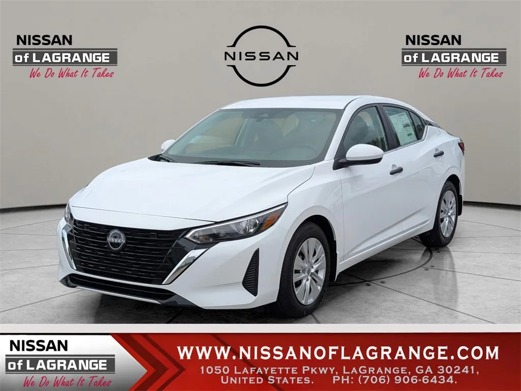 White 2025 Nissan Sentra S for sale in LaGrange, GA