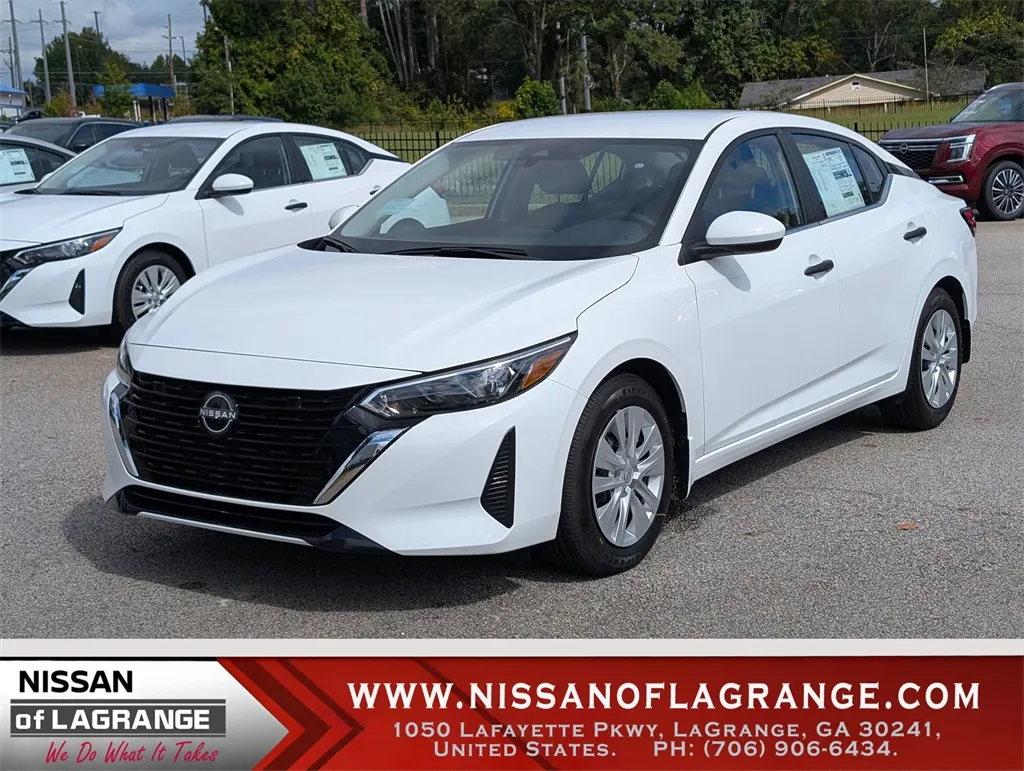 White 2025 Nissan Sentra S for sale in LaGrange, GA